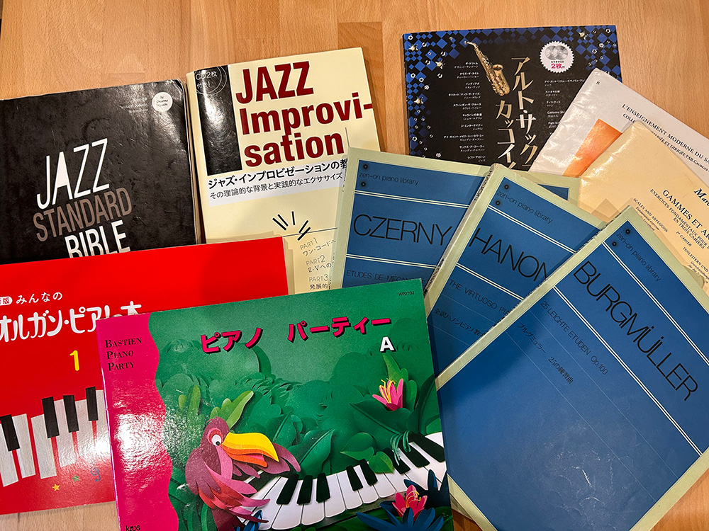 鹿児島市吉野町・下田町・川上町・牟礼岡・宮之浦町のピアノ個人レッスン使用楽譜